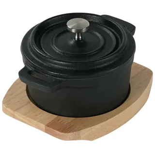 Stoneline Mini, Schwarz, Metall, Oval, Kochen, Töpfe, Bräter