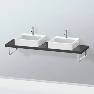 Duravit L-Cube Konsolenplatte, 2 Ausschnitte, LC101C08080#140,