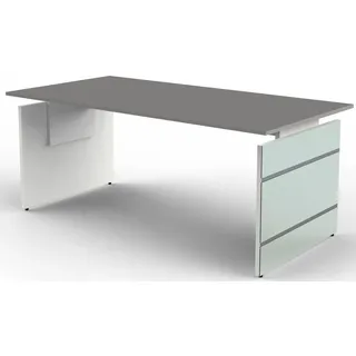 Kerkmann Schreibtisch Lugano Glas grafit