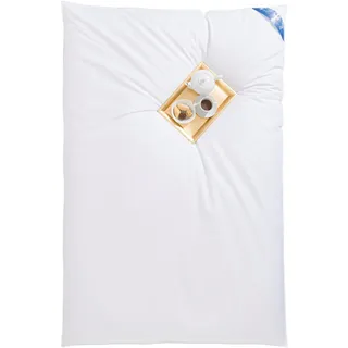RIBECO "Leon", silberweiß 155x220 cm weiß extrawarm (6192971371)