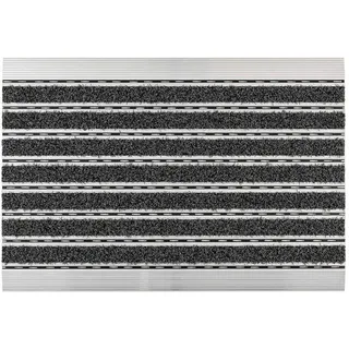 Astra Aluminium-Fussmatte, Anthrazit, Metall, 40x60 cm, Teppiche & Böden, Fuß & Stufenmatten, Fußmatten und Schmutzfangmatten