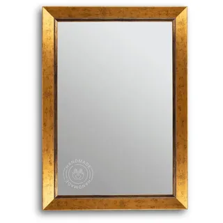 CLAMARO Sofia Antik Wandspiegel 40 x 80 cm, Barock, Gold, Holzrahmen | Fichtenholz-Rahmen, handgefertigt in Deutschland, Echtglas, HDF-Rückwand, Metall Aufhänger, Quer- und Hochformat