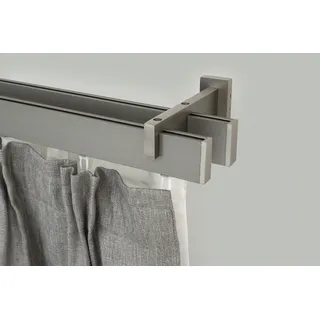 GARESA »FLAT«, 2 läufig-läufig, Wunschmaßlänge, Rechteckprofil, Wandmontage, perfekter Lauf, modern, verlängerbar
