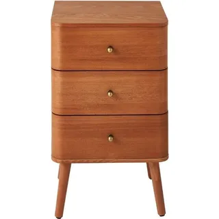 CaliCosy Nachtschrank Karl 35 x 42 x 71 cm Braun