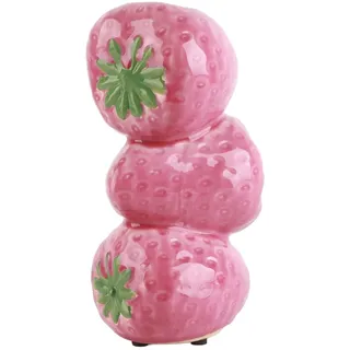 BEIJIALY Keramik-Erdbeervase, Erdbeer-Dekor, Dekorative Keramikvase für Blumen, Flippige Obstvase, Einzigartige Erdbeer-Blumenvase, Hohe Vase für Zuhause, Hochzeit, Tischdekoration(Rosa)