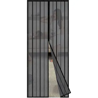 Sekey Insektenschutz-Tür 130 x 220 cm Schwarz