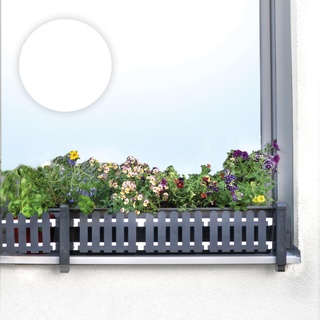 Green Creations Blumenkasten Halterung für die Fensterbank außen, masu ERWEITERUNGSSET zur Verlängerung eines masu Basisset, Balkonkasten Halterung, Austia-Edition (Classic, Anthrazit)