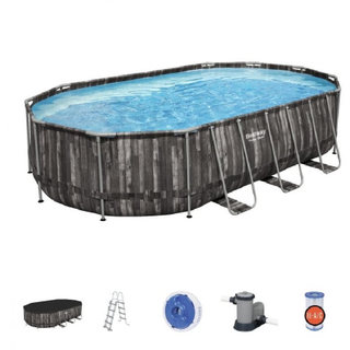 Bestway 5611R Steel Pro MAX Pool 610 x 366 x 122 cm mit Pumpenrahmen,...