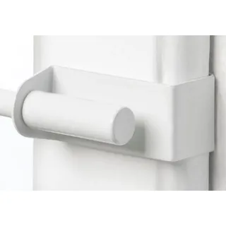 GARESA Scheibenstange SPANNFIX, Ø 9 mm, 1-läufig, Fixmaß, ohne Bohren, geklemmt, Messing weiß Ø 9 mm x 60 cm - 90 cm