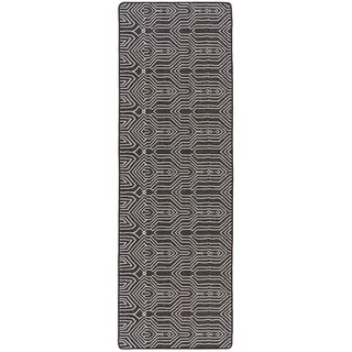 Snapstyle Newport Outdoor-Teppichläufer 80 x 400 cm Schwarz