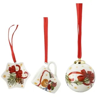 Hutschenreuther Weihnachtsfigur Sammelserie 2021 Lasst uns froh..Mini-Set Becher bunt