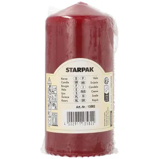 Papstar Stumpenkerze 6 x 13 cm bordeaux