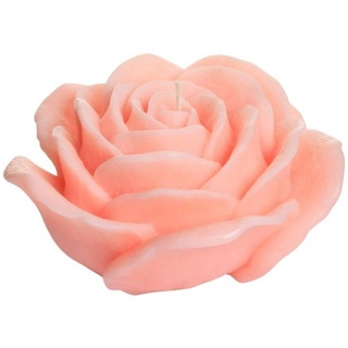 Dekohelden24 Adventskerze Hochwertige Duftkerze als Rosenblüte in verschiedenen Farben, aus (1 Stück, 1-tlg), Duftkerze