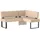 Eckbank OTTO HOME "Oliver mit Metallgestell, Küchenbank", weiß (beige (castello 8622), schwarz), B:220cm H:89cm T:160cm, Holzwerkstoff, Massivholz, Polyester, Sitzbänke, Eckbank, verschiedene Bezüge Cord Esszimmerbank OTTOs Choice