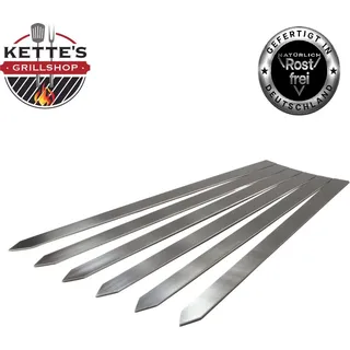 Edelstahl Adana Grillspieße extra breit 24mm und 450mm lang (6)