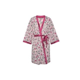 LASCANA Damen Kimono Altrosa bedruckt Gr.40/42