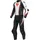zweiteiler Motorradkombi Leathersuit BLACK/WHITE/LAVA-RED 56