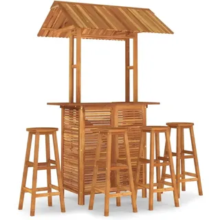vidaXL Gartenbar-Set 5-tlg. Braun