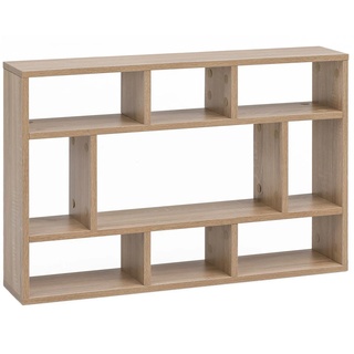 möbelando Wandregal Wandregal WL5.809 Sonoma Eiche 75x51x16 cm Holz, Wandregal WL5.809 Sonoma Eiche 75x51x16 cm Holz Hängeregal Modern, Design Wandboard Freischwebend, Holzregal Regal für die Wand, Bücherregal Schmal, Dekoregal Schweberegal Wohnzimmer