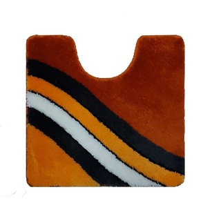 WC-Vorleger Savona 55 x 60 cm Polyacryl Orange Terrakotta