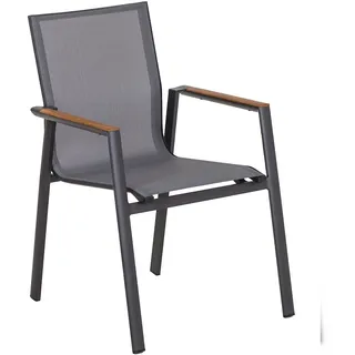 ACAMP Stapelsessel Vegas 58 x 67 x 88 cm grau 4 St.