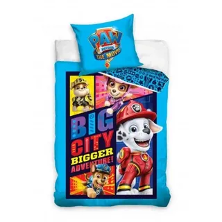 PAW PATROL Kinderbettwäsche PAW GUARD Bettwäscheset 100 % Baumwolle 140x200 + 65x65 weiß