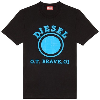 Diesel T-Shirt Herren T-Shirt - T-DIEGOR-K64, Rundhals, Kurzarm blau|bunt|schwarz M