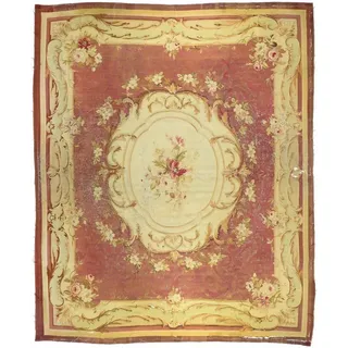 Carpet Avenue Teppich Aubusson Antik 410x325, Rechteck, Höhe: 4 mm braun