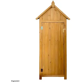 Hti-Living Gartengeräteschrank aus Holz 1 Stück  grau