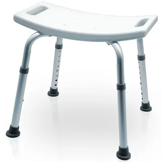 Mobility Plus - Duschhocker für Senioren - höhenverstellbar - Duschsitz für Badezimmer - Duschhilfe rutschfest & stabil bis 136 kg - Hocker für Dusche
