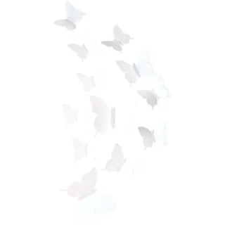 Diawell 12er Set 3D Schmetterlinge Wandtattoo Wandsticker Wanddeko Dekoration Butterfly Wandtatoo Wandaufkleber