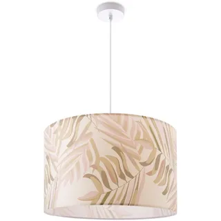 Paco Home Kuba 1-flg. E27 45,5 cm rund weiß
