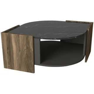 moebel17 Marbel Braun Walnuss 75 x 40 x 75 cm