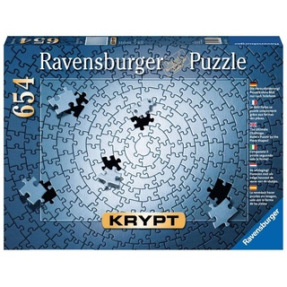 Ravensburger Puzzle 15964 - Krypt Puzzle Silber - Schweres Puzzle für Erwachsene und Kinder ab 14 Jahren, mit 654 Teilen
