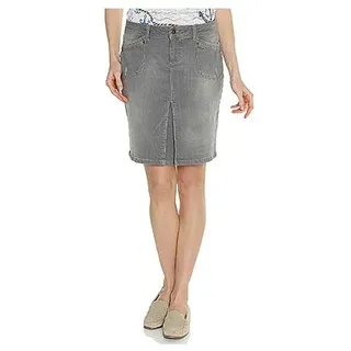 DENIM & CO. Jeansrock Konfektionsbund 4-Pocket-Style Kellerfalte