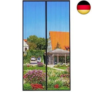 Fliegengitter Tür Magnet 100x220cm Insektenschutz Balkontür Fliegenvorhang | 10