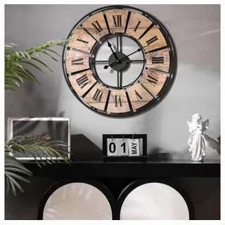 wall-art Vintage Wanduhr 50,0 cm 50.001 schwarz
