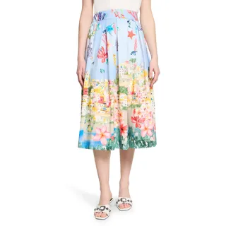 Vera Mont Maxirock Damen Floral Blau/Rot 38