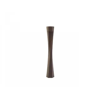 LEGNOART - TWIST - Pfeffer- oder Salzmühle XXL - Keramikmahlwerk mit Mahleinstellung, Handarbeit - H 472 Ø 73 mm - dunkel thermo Esche
