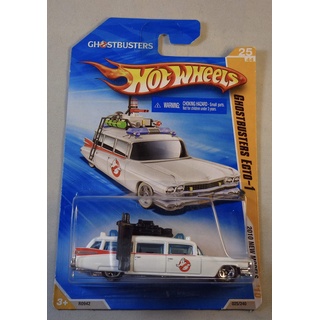 HOT WHEELS 2010 NEW MODELS 25 OF 44 GHOSTBUSTERS ECTO-1 WHITE WAGON by Hot Wheels