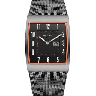 BERING Herren Funk Edelstahl 33 mm 52033-379
