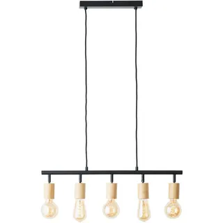 Brilliant Tiffany 5-flg. 90 cm schwarz matt/natur