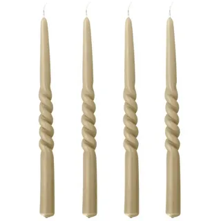 Bloomingville Twist Kerzen 4 St. grau
