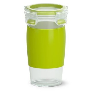 Emsa Vorratsdose Clip und Go Smoothie Mug N1071500, 0,55 Liter, luftdicht, rund, Kunststoff
