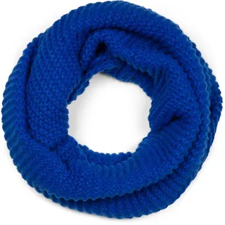 Stylebreaker Loop "Strick Loop Wellenmuster", Damen, blau (royalblau), Obermaterial: 100% Polyacryl PAN., Modisch, Modetücher Loop