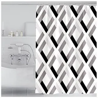 Extra Großer Duschvorhang 300 Cm Stoff-duschvorhang, Schimmelresistenter Duschvorhang Für Das Badezimmer, Waschbare Duschvorhänge (300 X 200 Cm)