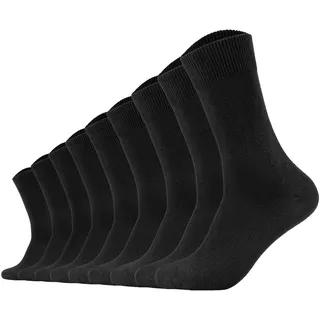 CAMANO 9er Pack Sneakersocken Schwarz 43-46