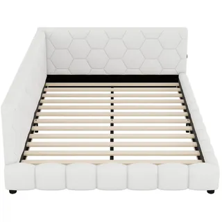 modfu Schlafsofa Modfu 140 x 200 cm MDF weiß