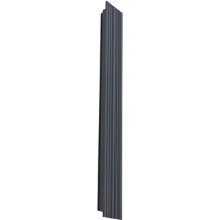 LUCANDE Außenwandleuchte Aluminium 100 cm 1-flammig schwarz