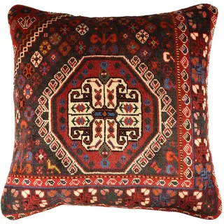 KUHFELL online & NOMAD Bodenkissen Sitzpouf persisches Gabbeh Sitzkissen 80 x 80 cm in diversen Mustern